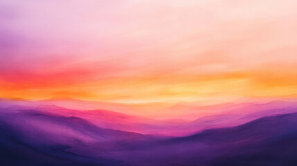 Watercolor gradient blending warm and cool hues in flowing strokes. Ideal for meditation visuals, spa promotions, and creative projects.
