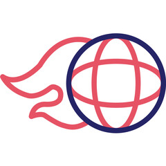 Network Speed vector icon illustration of Networking iconset.