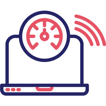 Network Latency vector icon illustration of Networking iconset.