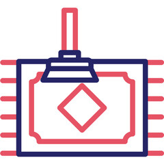 Cleaning Carpet vector icon illustration of Cleaning and Dusting iconset.