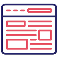 Obraz premium Website Template vector icon illustration of No Code iconset.