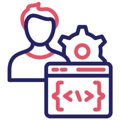 Programming Skills vector icon illustration of No Code iconset.