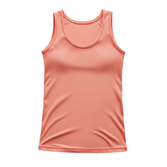 Soft Coral Tank Top for Comfortable Wear Isolated on transparent background