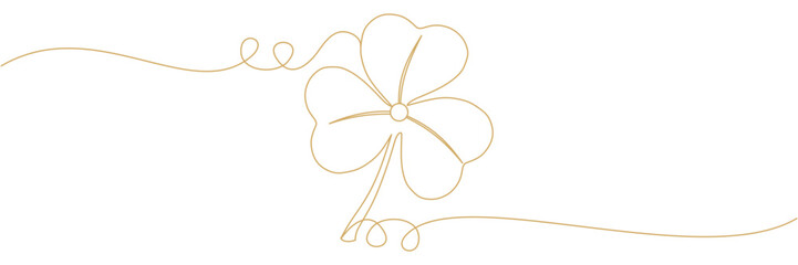Line art illustration background clover with patrick day