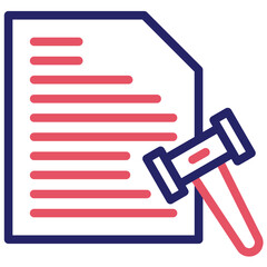 Act vector icon illustration of Law & Legislation iconset.