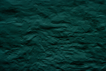 Teal colored abstract wall background with textures of different shades of teal