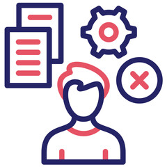 Struggle vector icon illustration of Business Training iconset.