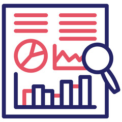 Analysis and Evaluation vector icon illustration of Business Training iconset.