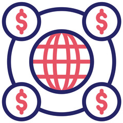 Network Economy vector icon illustration of Gig Economy iconset.