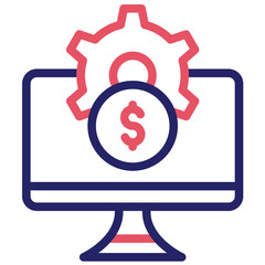 Obraz premium Gig Work vector icon illustration of Gig Economy iconset.