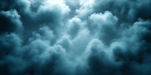 Dark teal stormy cloudscape.