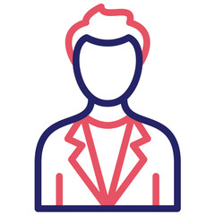 Model Male vector icon illustration of Fashion Ecommerce iconset.