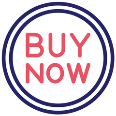 Buy Now vector icon illustration of Fashion Ecommerce iconset.