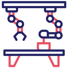 Robotic Kitchen vector icon illustration of Robotics iconset.