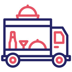 Food Truck vector icon illustration of Catering iconset.