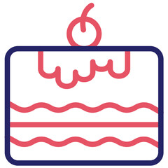 Dessert vector icon illustration of Catering iconset.