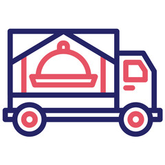 Delivery vector icon illustration of Catering iconset.