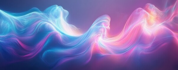 Fototapeta premium abstract background, colorful waves, dynamic fluid texture, vibrant colors of blue, purple, and pink, elegant design for modern art and technology visuals