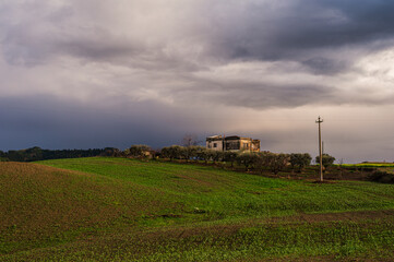 Fototapeta premium val d'agri, basilicata: spring countryside landscape