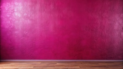 Vibrant Pink Wall Texture with Wood Floor Background Ideal for Interior Design Projects