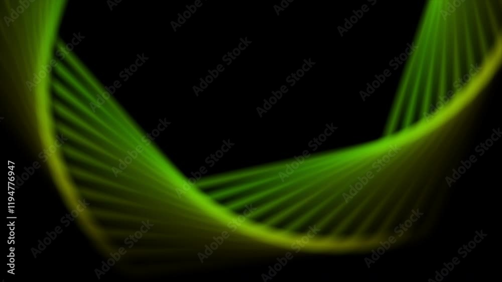 Aufkleber yellow green smooth hexagonal lines abstract hi-tech geometric background. seamless looping futurist