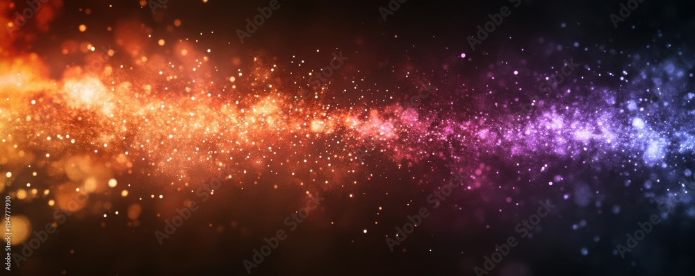 Wall mural abstract colored firework background with free space for text
