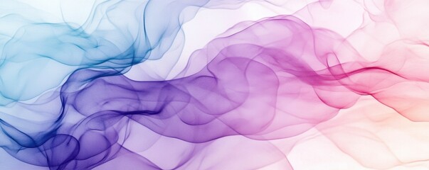 Fototapeta premium Abstract colorful background, fluid art in shades of purple, pink, and blue with organic shapes and soft gradients, creating a dreamy