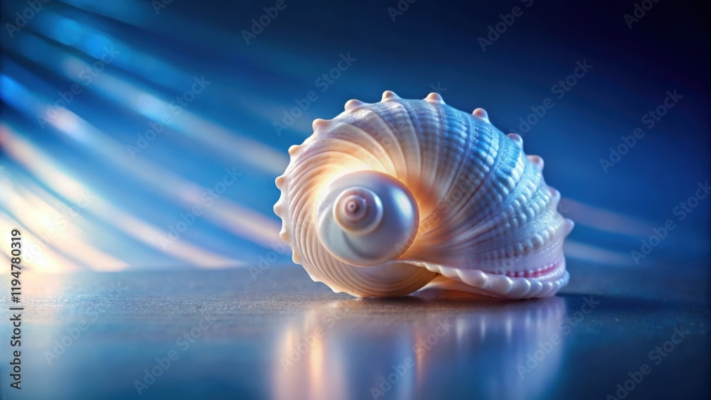 Poster Seashell's Inner Glow A Captivating Study in Light and Texture