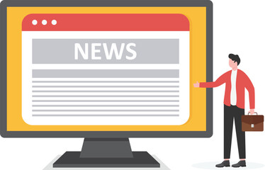 Online technology.Online news search and reading, news updates, information online, surfing in social media, calendar on smartphone.
