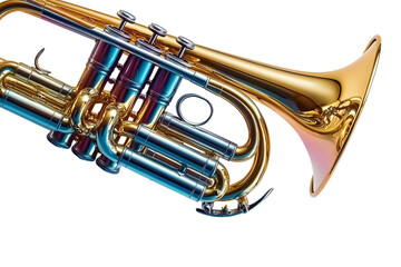 Obraz premium trumpet isolated on white background
