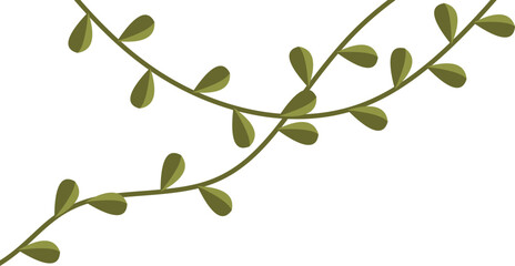 Vine Leaf Corner Vector