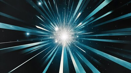 A burst of energy explodes outward, radiating dazzling streaks of light and energy in a captivating abstract design that evokes a sense of speed, motion