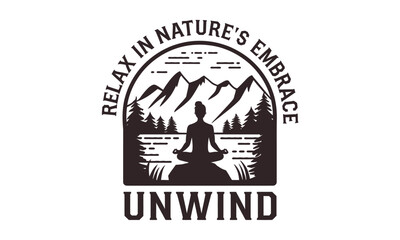 Wilderness wild camping explore travel vector theme clipart