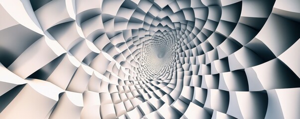 A geometric illusion with shifting patterns of lines and gradients, 4k photo.