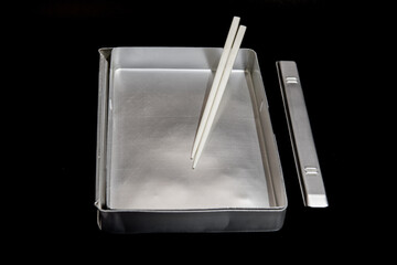 アルミ製の大きい弁当箱