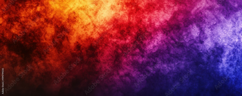 Wall mural a glowing banner header with an abstract design, featuring a dark, grainy color gradient that transi