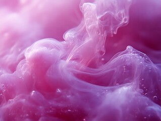 Abstract pink and white swirling smoke.