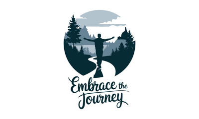 Wilderness wild camping explore travel vector theme clipart