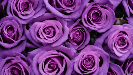 Obraz premium flower, rose, colorful flower, purple rose, plant, flowers, bunch of flowers