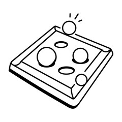Pylos game doodle style icon
