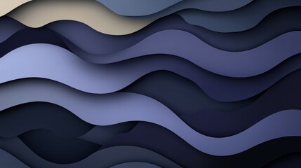Obraz premium Abstract Wavy Background in Shades of Blue and Gray Tones