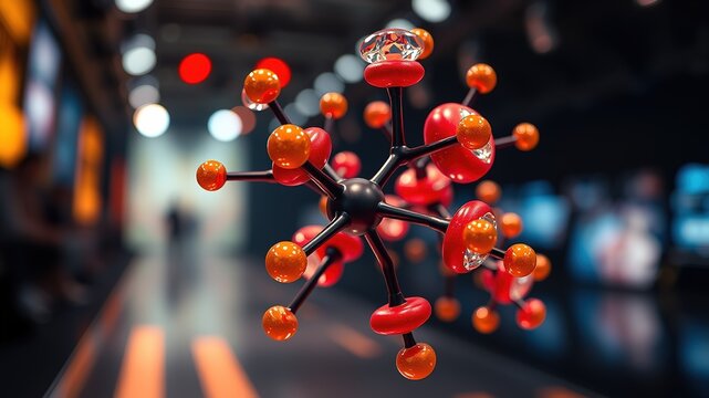 Solanine Nightshade Poison Molecule - AI Art - Scientific Visualization - Chemical Structure