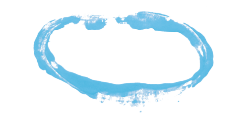 Simple abstract light blue circles and ellipses