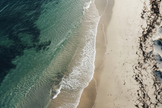Scenic coastal view of a tranquil sandy beach on sylt island in schleswig-holstein for travel lovers and photography enthusiasts