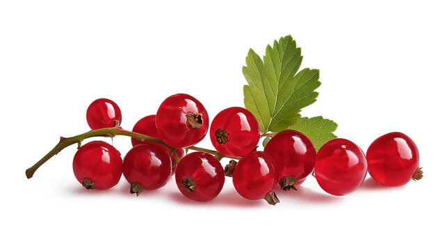 Red currant isolated on a white background