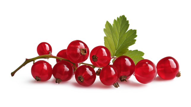 Red currant isolated on a white background