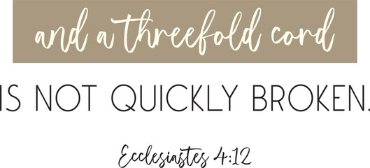 Marriage Bible Verse Print Art, Biblical Christian Quote, Love Poster, vector illustration