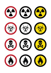 Industry concept Set of different signs Vector illustration stock illustration