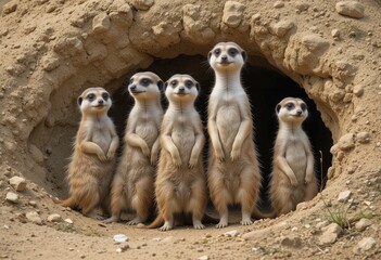 Fototapeta premium meerkat on guard