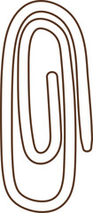 Hand-Drawn Paperclip Vector Illustration